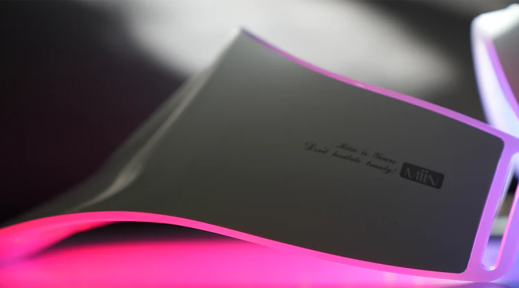 Artemis LED Mask showing neck coverage area